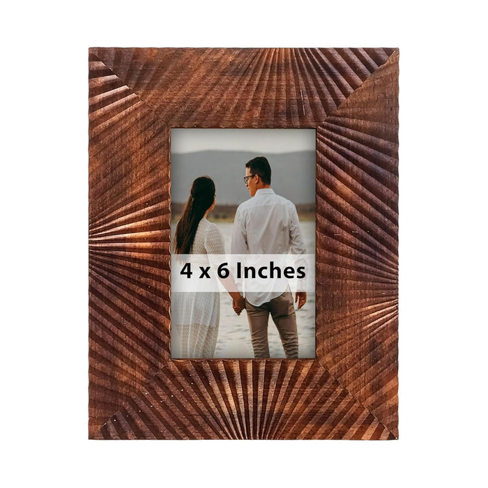 Photo Frame for Tabletop | Plexiglass, Frame for Home and Office Decoration (Brown, 4x6 Inch)