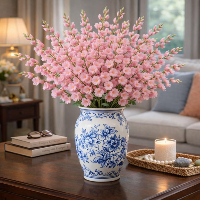 Art Street Artificial Gladiolus Flower Bunch for Vase, for Home Décor Table Placement Office Desk,