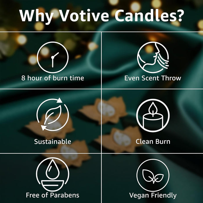 Mogra Scented Soy Wax Lotus Candle Gift Set - Scented Floral Metal Urli Candles Pack of 4 (Mogra)