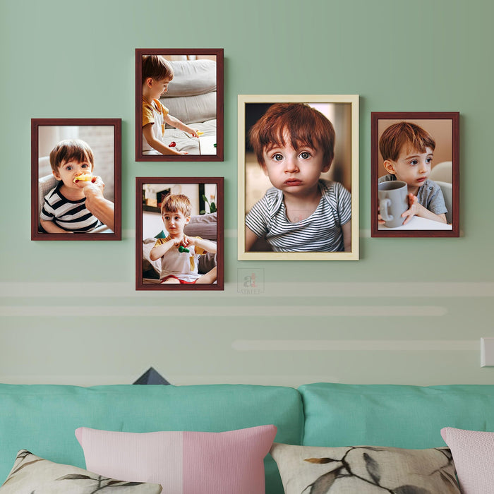 Pivot Individual Wall Photo Frames For Home Décor (Mix Sizes)