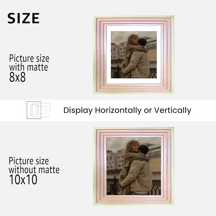 Premium White Photo Frame Set of 6 for Living Room | Classic Wooden Picture Frames for Photos, Artwork & Kids Room | Wall Décor (8x10 Inch)