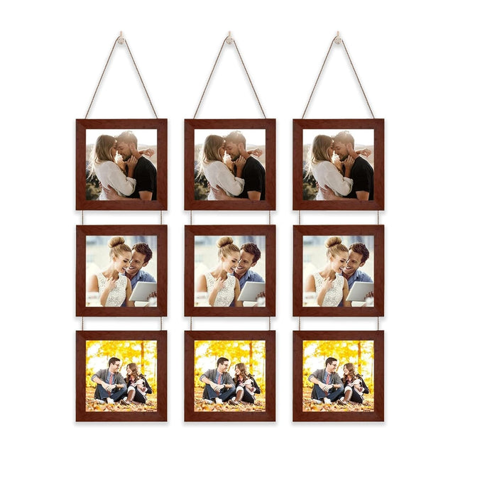 Set of 4 Hanging Picture Frame For Home and Office Decoration (Size 5"x5" )