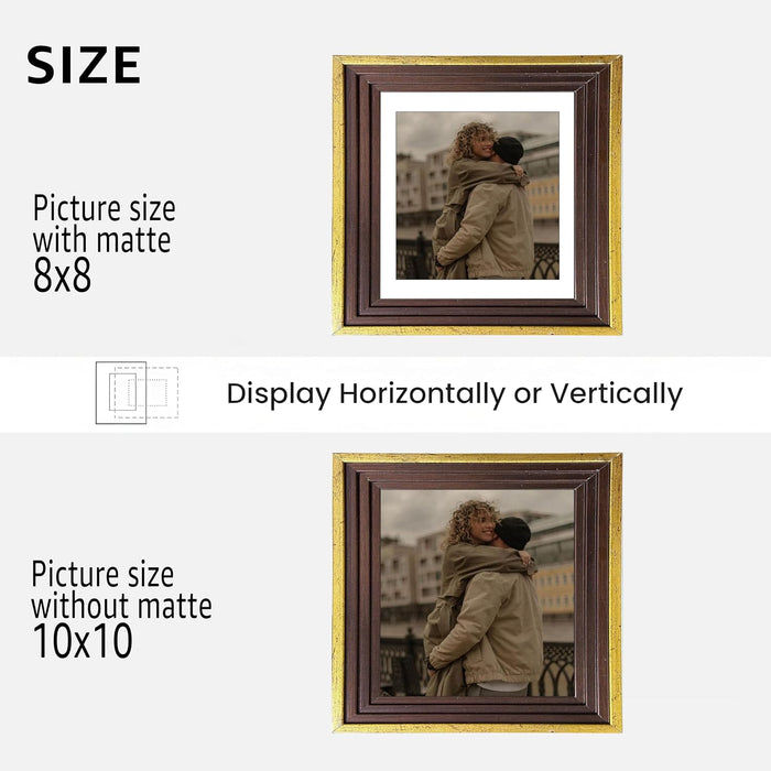 Premium White Photo Frame Set of 6 for Living Room | Classic Wooden Picture Frames for Photos, Artwork & Kids Room | Wall Décor (8x10 Inch)