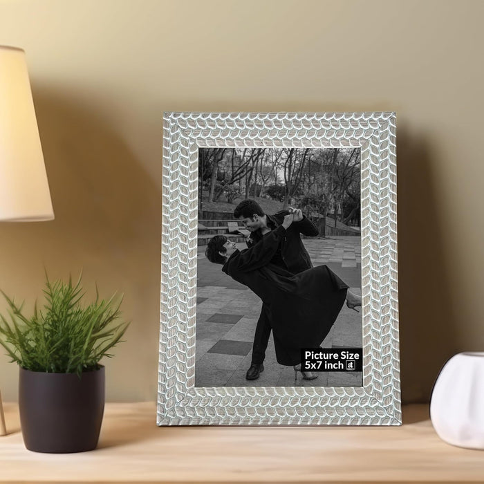 Photo Frame - Designer Table Photo Frame, Wall Mount for Home Decor, (Size - 5x7 inch)