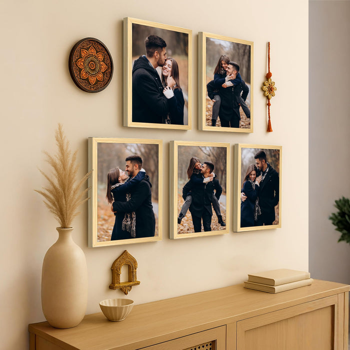 Art Street Photo Frame For Wall Set of 5 Beige Picture Frame For Home and Office Decoration, (Size -12x16 Inches)