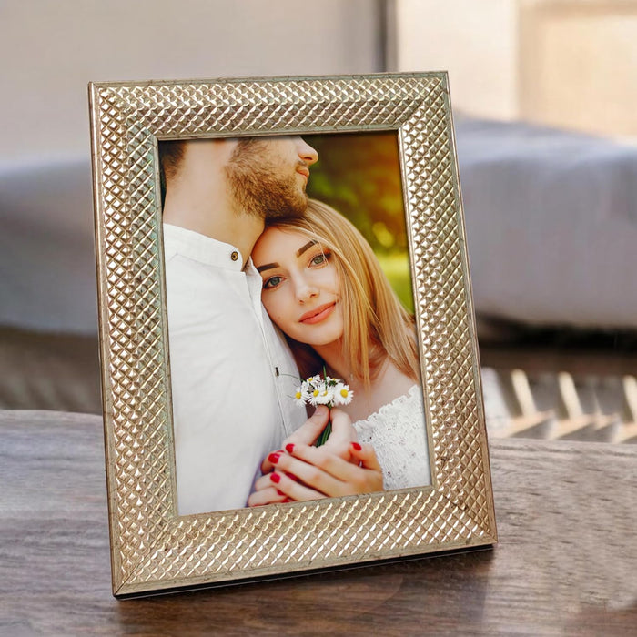 Photo Frame for Table, Plexi Glass, Engineered Wood Photo Frame.