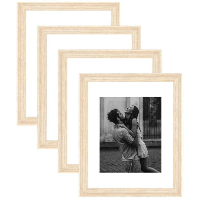 Art Street Set of 4 Individual Couple Photo Frame/Wall Hanging for Home Décor - (Cave White, Size 8x10 Inch)