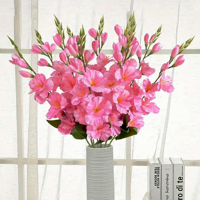 Art Street Artificial Gladiolus Flower Bunch for Vase, Valentine Day for Home Décor Table Placement