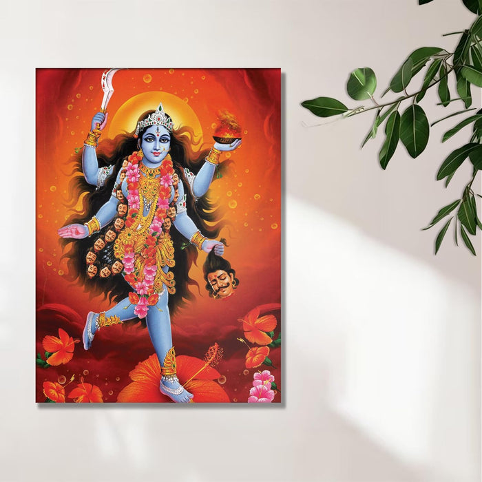 Spiritual Stretched Canvas Pooja room Temple Wall Art Print Painting on Stretched-Canvas (30x41 CM)
