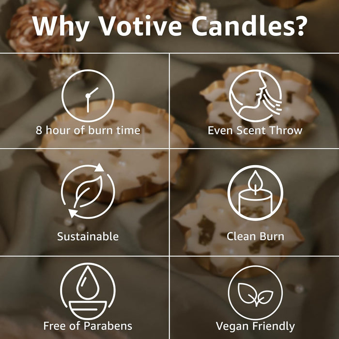 Mogra Scented Soy Wax Lotus Urli Candle Gift Set - Scented Floral Urli Candles Set of 3 (One Big, Two Small) for Gifting & Home Decor (Mogra)