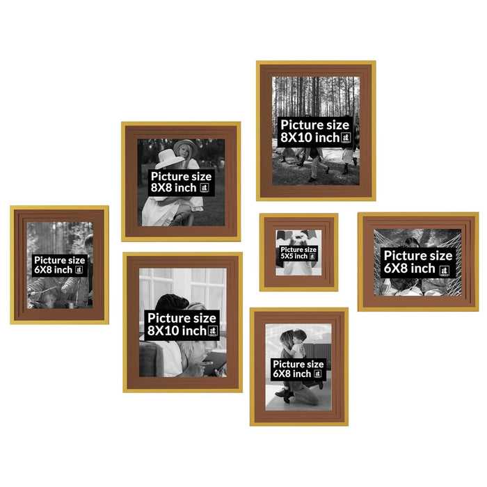 Collage Photo Frame Set of 13 | Multi-Size Gallery Wall Picture Frames for Family Photos | Modern Wall Décor for Living Room, Bedroom & Home Decoration