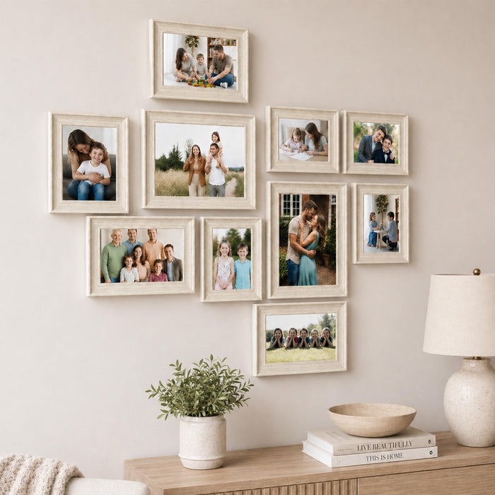 Art Street Wooden Wall Photo Frame Collage Set for Living Room Decor | Multi Picture Frames Gallery Set for Family Photos | Wall Hanging Frame Set for Home, Bedroom, Hallway Decoration