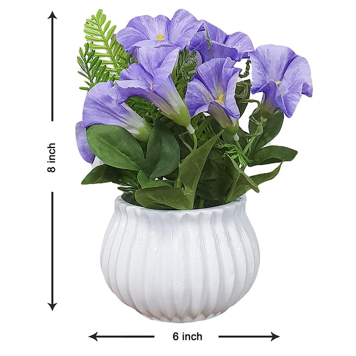 Artificial Table Orchid Plants/Flower in Ceramic Pot/Planter for Home.