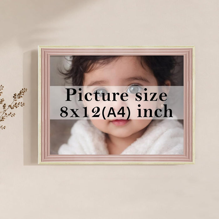 Natural Step Wall Hanging Frame Wooden Picture Frame for Home Decoration