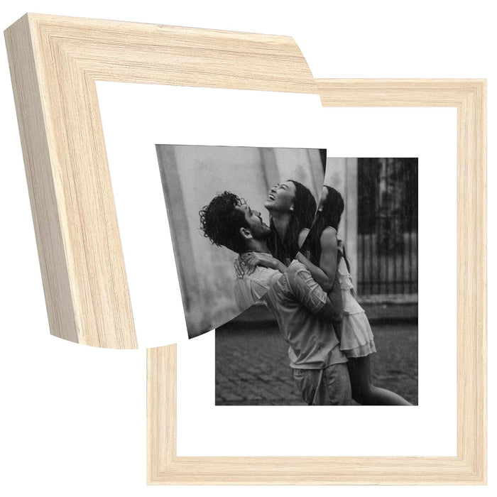 Art Street Set of 4 Individual Couple Photo Frame/Wall Hanging for Home Décor - (Cave White, Size 8x10 Inch)