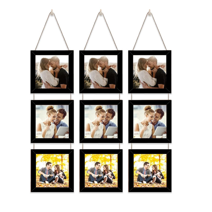 Set of 4 Hanging Picture Frame For Home and Office Decoration (Size 5"x5" )