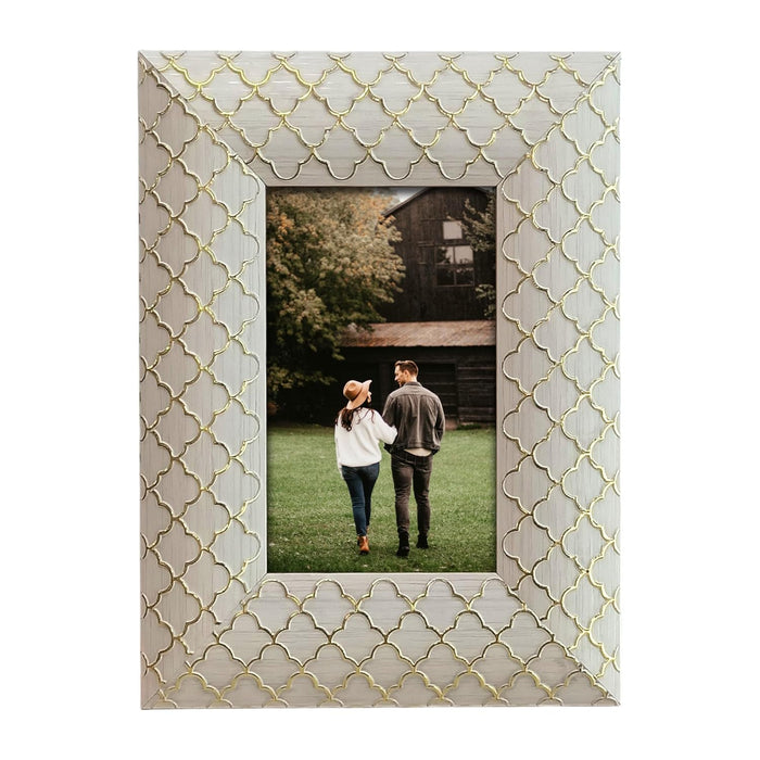 Photo Frame for Tabletop | Plexiglass, Frame for Home and Office Decoration (White, 4x6 Inch)