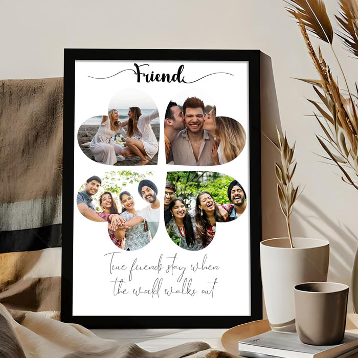 Personalized Best Friend Wall Photo Print, Photo Upload Customized Photo Frame. (Friendship Day  Special)