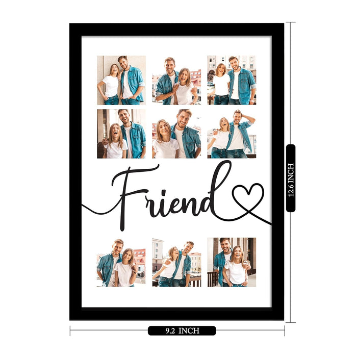 Personalized Best Friend Wall Photo Print, Photo Upload Customized Photo Frame. (Friendship Day  Special)