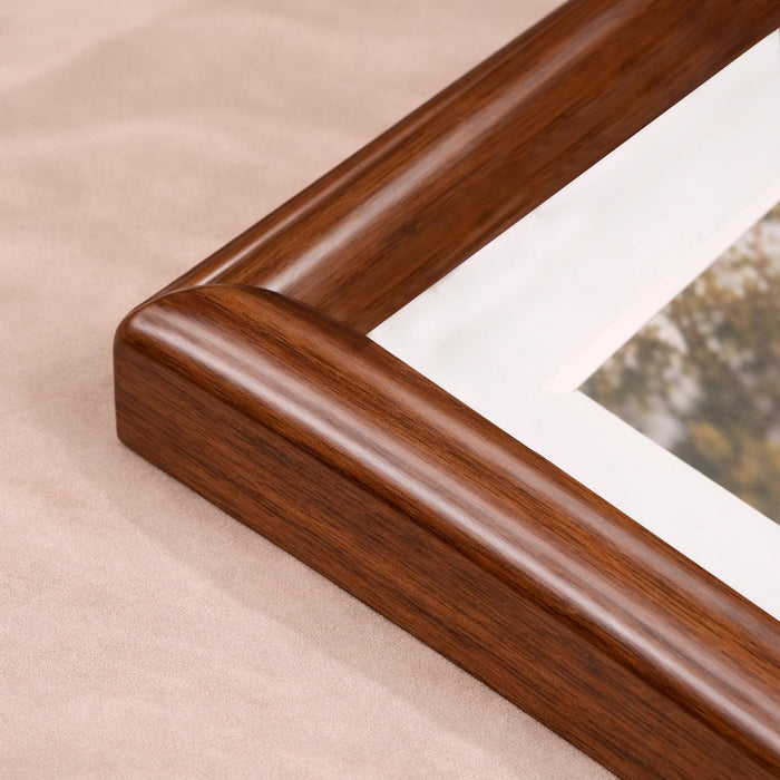 Art Street Picture Photo Frame Set of 6 for Bedroom, Tabletop Frames with Stand, Photo Frames for Couples, Weddings, Home Decor, Portrait or Landscape Display (Brown, 8x8 Inch)