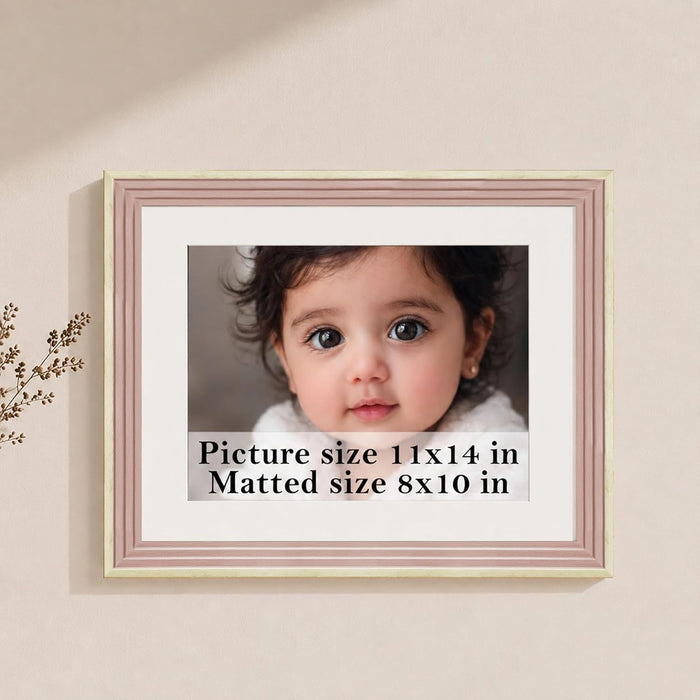Natural Step Wall Hanging Frame Wooden Picture Frame for Home Decoration