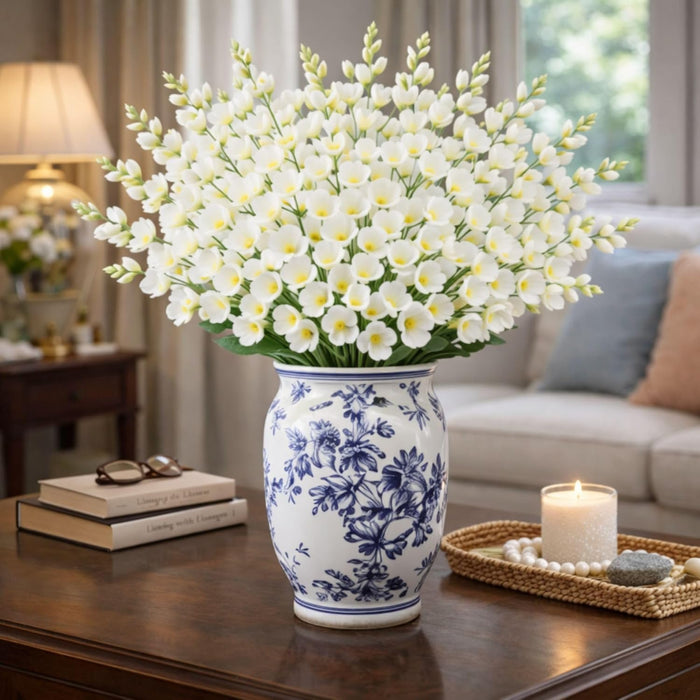 Art Street Artificial Gladiolus Flower Bunch for Vase, for Home Décor Table Placement