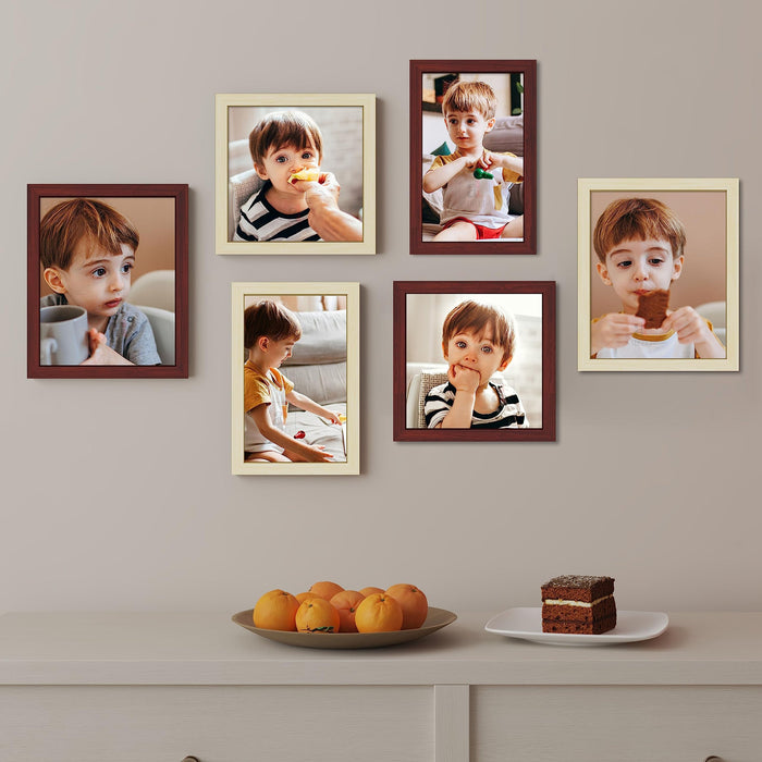 Pivot Individual Wall Photo Frames For Home Décor (Mix Sizes)