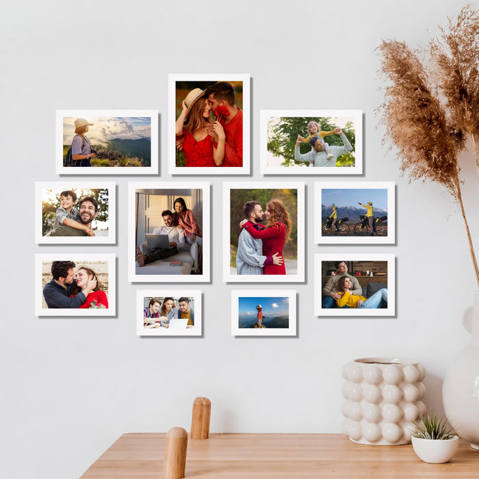 Art Street Family Photo Frame Set of 11 for Wall Decor, Wooden Finish Collage Picture Frames for Living Room, Bedroom, Multi-Size Wall Hanging (2 Sets 4x6, 4 Set 6x8, 3 Set 8x10, 2 Set 6x10 Inch)