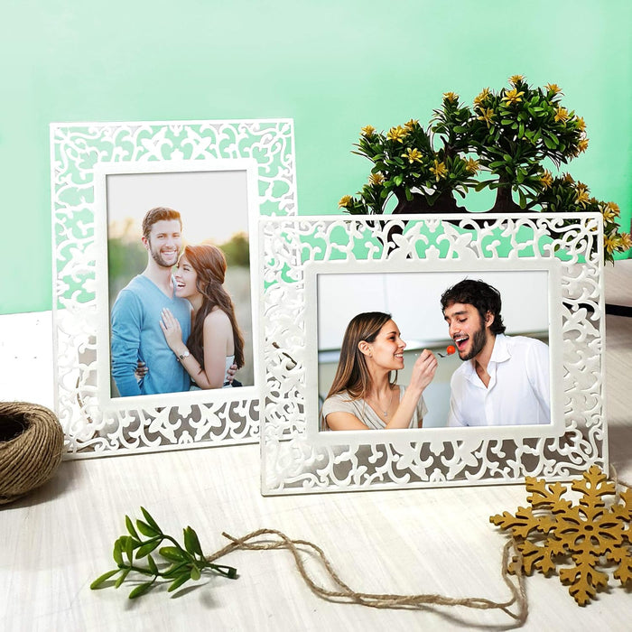 Wooden Gallery Wall Photo Frame Set of 8 | Mixed Size Picture Frames for Family Photos | Wall Décor for Living Room, Bedroom & Home Decoration