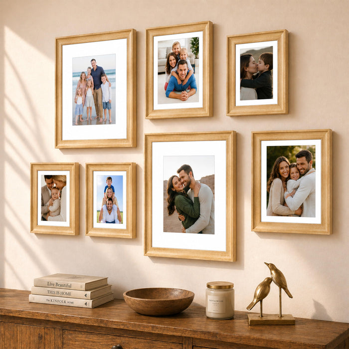 Art Street Wooden Wall Photo Frame Collage Set for Living Room Decor | Multi Picture Frames Gallery Set for Family Photos | Wall Hanging Frame Set for Home, Bedroom, Hallway Decoration