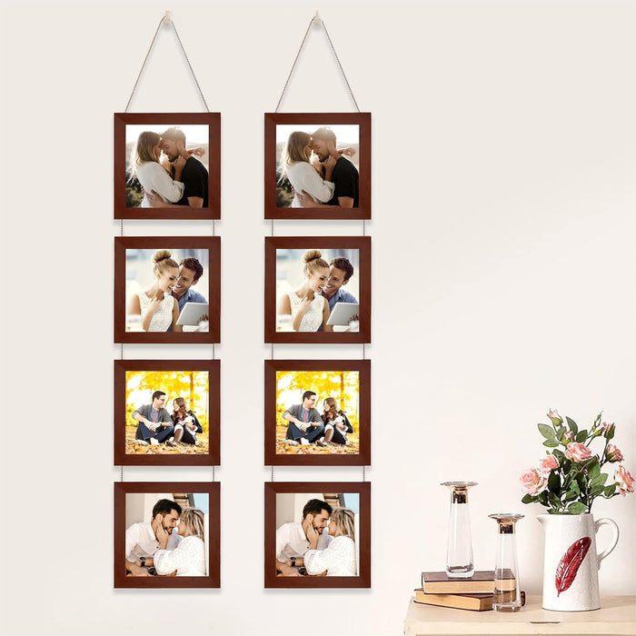 Set of 4 Hanging Picture Frame For Home and Office Decoration (Size 5"x5" )