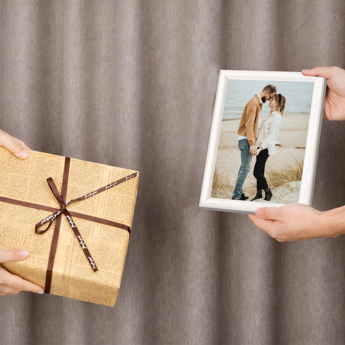 Art Street Picture Photo Frame Set of 6 for Bedroom, Tabletop Frames with Stand, Photo Frames for Couples, Weddings, Home Decor, Portrait or Landscape Display (Beige,6x8 Inch)