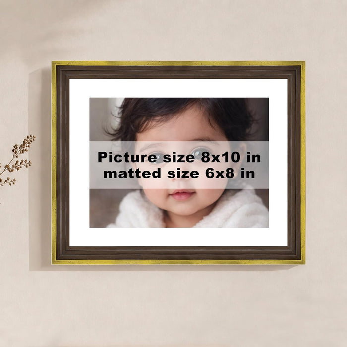 Luxury Photo Frame for living room, Modern Step Design Photo Frames for Photograph, Art Work, Kids Room (4x6 Inch, Blue)
