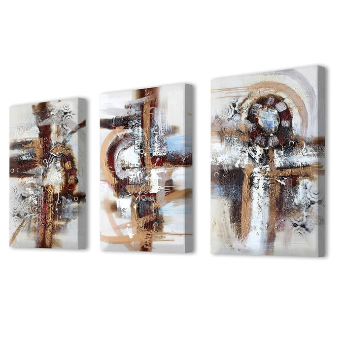 Art Street Stretched Canvas Painting The Third Eye Awakening For Living Room Decoration (Set of 3, Size: 16x22 Inch)