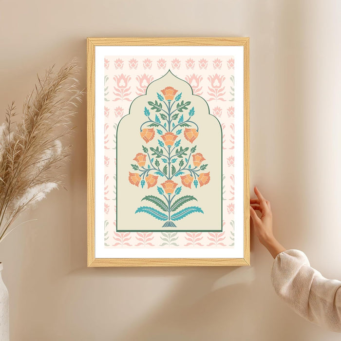 Floral Art Print, Wall Decorative Art Prints Framed Painting (17x23 Inch)
