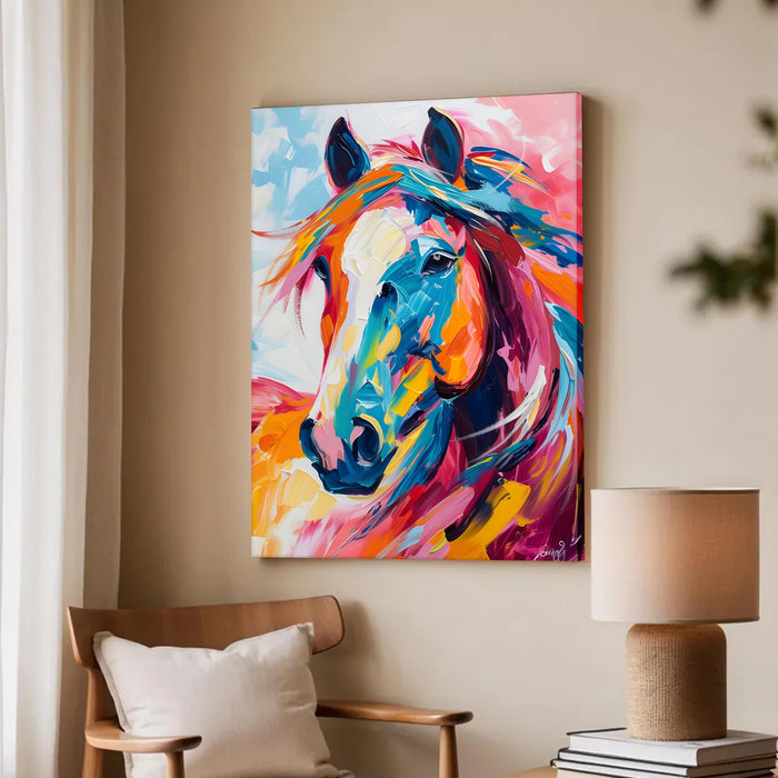 Horse Canvas Painting Feminist, Motivational Poster, Feminist gifts (16x22 Inch)