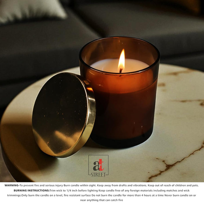 Mogra Scented Soy Wax Glass Votive Candle for Diwali Gifting | Glass Jar, Premium Collection Candle (Mogra)