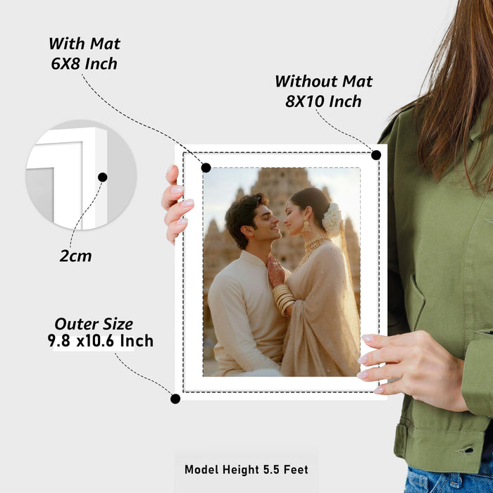 Art Street Premium Photo Frame for living room, Classic Aesthetic Design Photo Frames for Photograph, Art Work, Kids Room Set of 9 (8x8 Inch, White)
