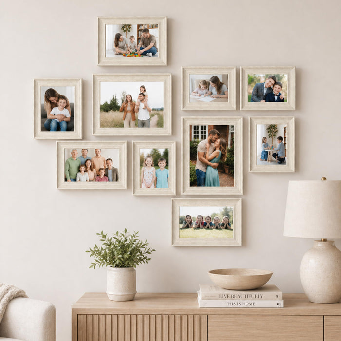 Art Street Wooden Wall Photo Frame Collage Set for Living Room Decor | Multi Picture Frames Gallery Set for Family Photos | Wall Hanging Frame Set for Home, Bedroom, Hallway Decoration