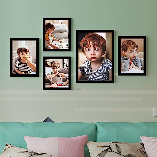 Pivot Individual Wall Photo Frames For Home Décor (Mix Sizes)