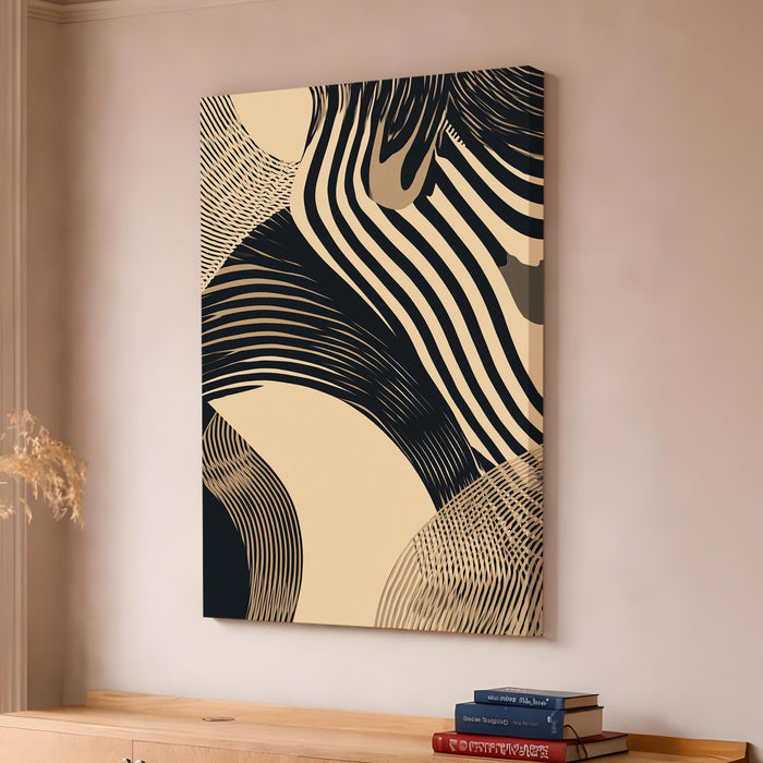 Boho Pattern Abstract Stretched Canvas Painting For Living Room | Geometric Boho Stretched Canvas Wall Art For Livingroom Home Decor, Bedroom, Hallway's, Office, Hotel - 56x86 cm