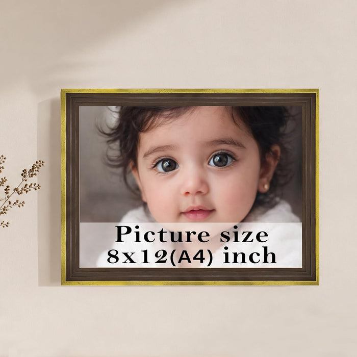Natural Step Wall Hanging Frame Wooden Picture Frame for Home Decoration
