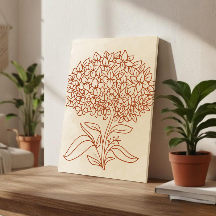 Abstract Golden Tree Stretched Canvas Wall Art Modern Boho Illustration Painting for Home & Office Wall Decor, (16x22 Inch)