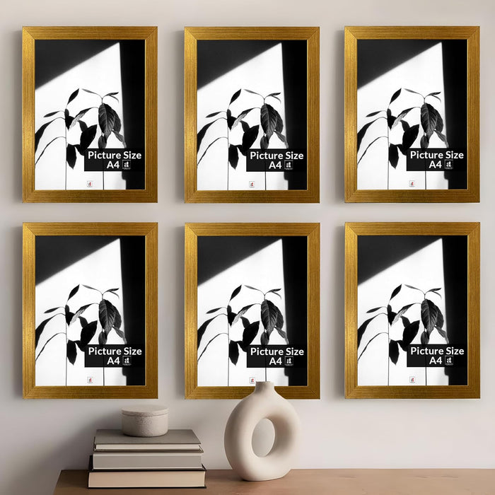 Premium White Photo Frame Set of 6 for Living Room | Classic Wooden Picture Frames for Photos, Artwork & Kids Room | Wall Décor (8x10 Inch)