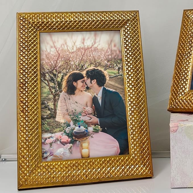 Photo Frame for Table, Plexi Glass, Engineered Wood Photo Frame.