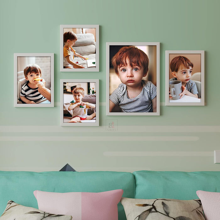 Pivot Individual Wall Photo Frames For Home Décor (Mix Sizes)