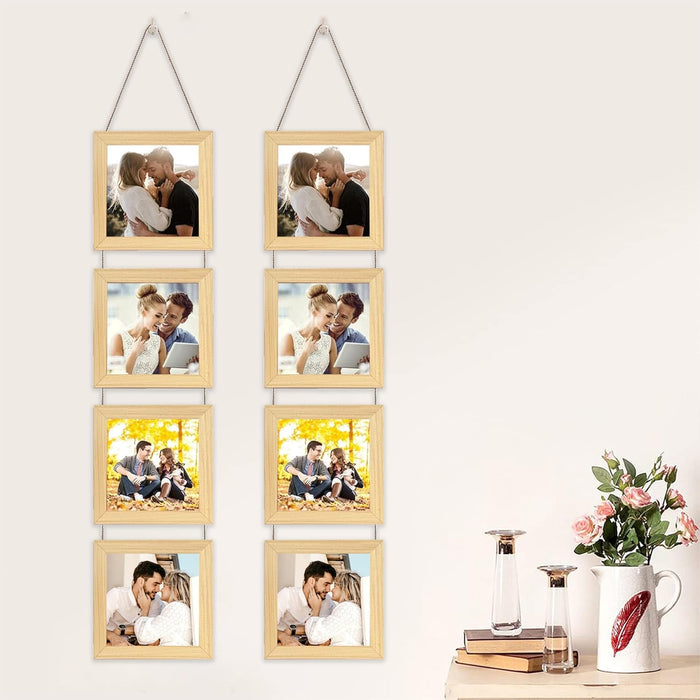 Set of 4 Hanging Picture Frame For Home and Office Decoration (Size 5"x5" )