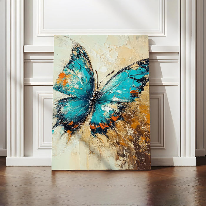 Large Stretched Canvas Painting, Panel Wall Art Print Butterfly Framed Luxury Paintings for Home Décor (Lavender, 22x34 Inch)