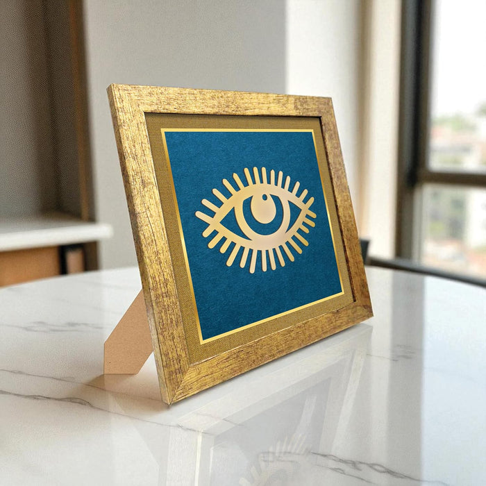 Evil Eye Vastu for Protection, Good Luck, Charm for Home and Office | Nazar Vastu Ideal Spiritual Gift for Women and Housewarming (9x9 Inch)