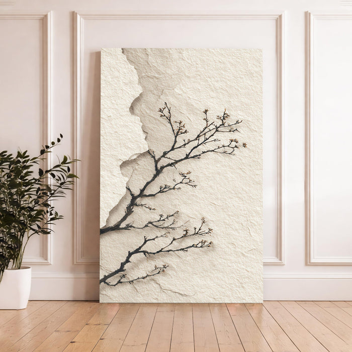 Abstract Branch Stretched Canvas Painting For Living Room | Modern Illustration Stretched Canvas Wall Art For Livingroom Home Decor, Bedroom, Hallway's, Office, Hotel - 56x86 cm